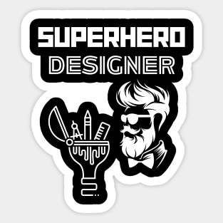 Superhero Designer Sticker